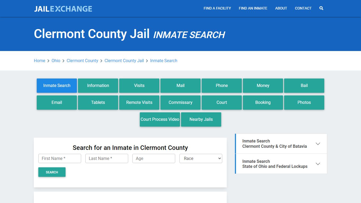 Clermont County Jail, OH Inmate Search: Roster & Mugshots